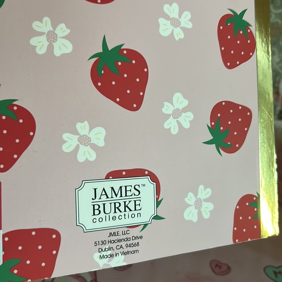 πJames Burke Index Cards, Notebook, & Paper Cups Strawberry Collection π - Picture 4 of 8